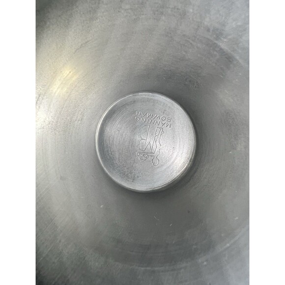 ManningBowman & Co. Art Deco-era Pewter- Chrome Plated Dish Bon Bon 1930’s - Picture 7 of 9